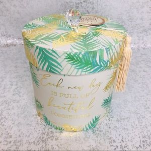 Tropical Leaf Decorative Storage Box Tissue Holder